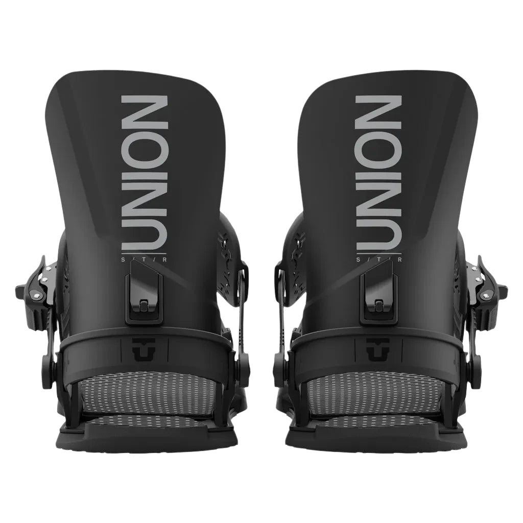 Union STR Snowboard Binding 2025-Snowboard Bindings-M-Black-Kunstadt Sports