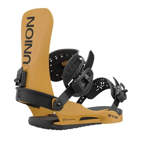 Union STR Snowboard Binding 2025-Snowboard Bindings-M-Black-Kunstadt Sports