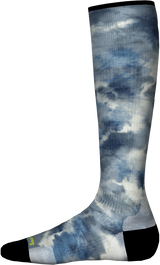 Smartwool 2024 Junior Ski Zero Cushion Tie Dye Print sur les chaussettes du mollet