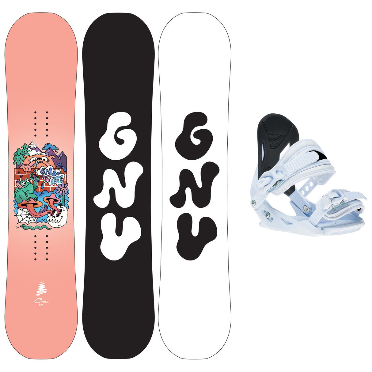 GNU Junior Playdate Snowboard Package 2027