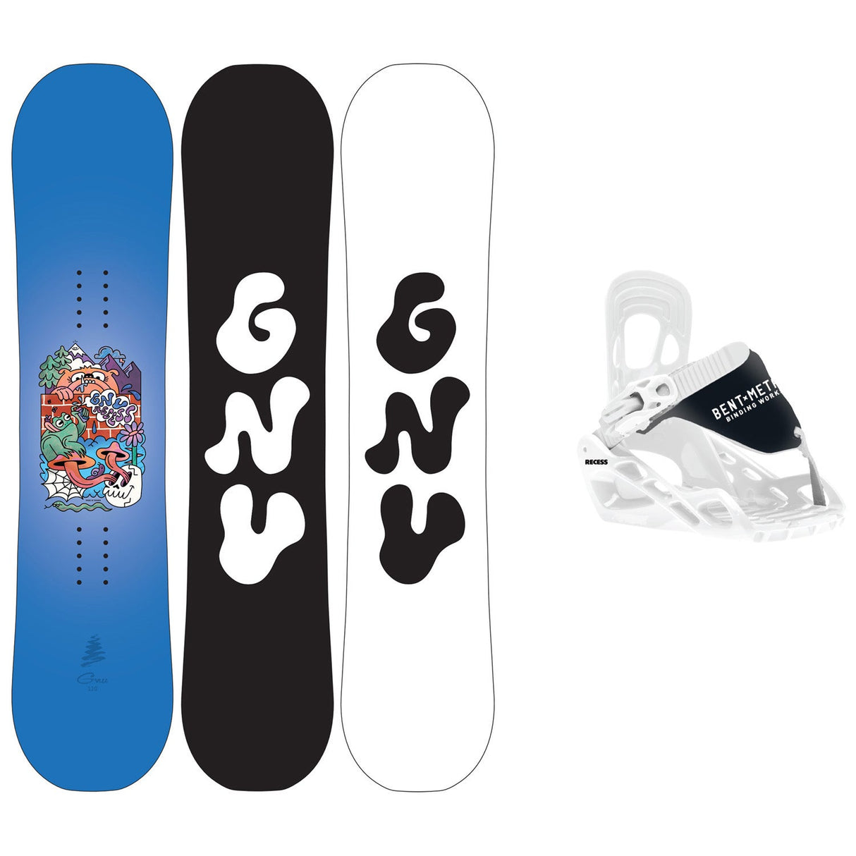 GNU Mini Recess Snowboard Package 2027