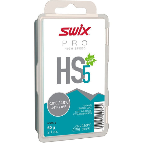Swix Pro High Speed HS5 Turquoise -10C to -18C Wax
