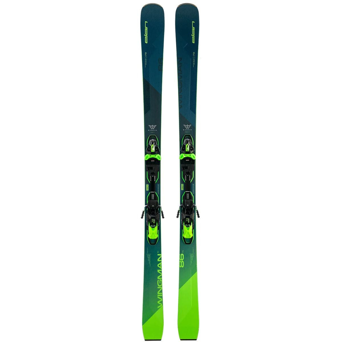 Ski Elan 2023 WINGMAN 86 TI FUSIONX + EMX 11.0 GW FUS. X NOIR/VERT DB292919 Fixation