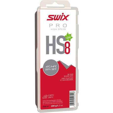 Swix Pro High Speed HS8 Red -4C to +4C Wax