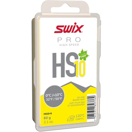 Swix Pro High Speed HS10 Yellow 0C to +10C Wax